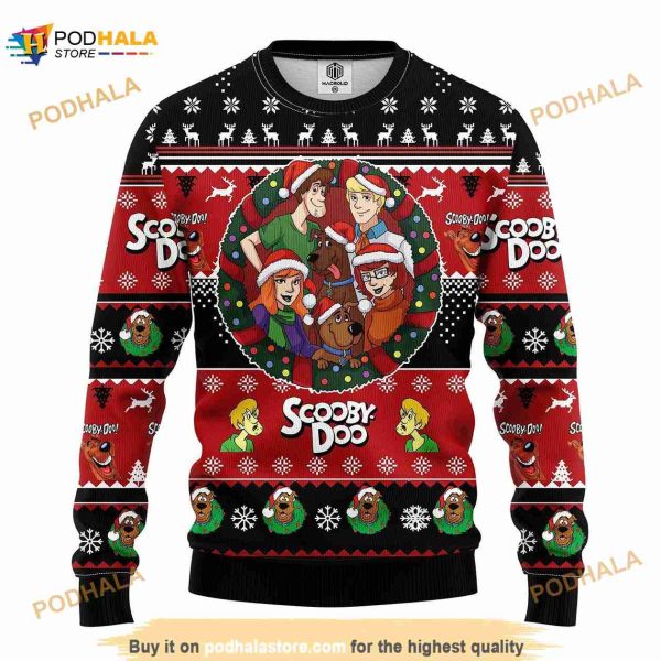 Xmas Scooby Doo 3D Funny Ugly Christmas Sweater