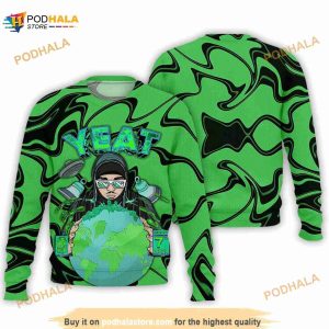 Yeat 1 Shirt Vintage Hip Hop 90s Retro Graphic Tee 3D Sweater