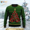 Yoga Santa Claus Christmas Tree Ugly Sweater