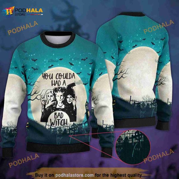 You Coulda Had A Bad Witch Hocus Pocus Christmas 3D Ugly Sweater