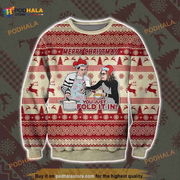 You Just Fold It In Ugly Sweater, Christmas 3D Sweater