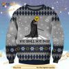 You Shall Not Pass Ugly Christmas Unisex Woolen Sweater