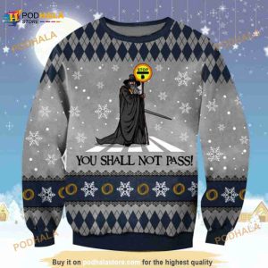 You Shall Not Pass Ugly Christmas Unisex Woolen Sweater