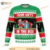 Your Gift In The Box Naughty Holiday Ugly Christmas Sweater, Funny Xmas Gifts