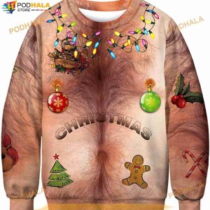 Zcfire Unisex Ugly Christmas 3D Digital Printed Sweater For Xmas Holiday Party