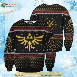 Zel.Da Triforce Legend Ugly Christmas Sweater