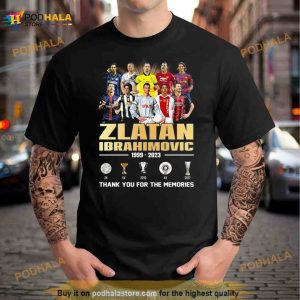 Zlatan Ibrahimovic 1999 – 2023 Thank You For The Memories Shirt
