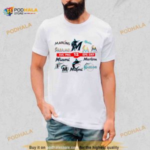 12 Layered Miami Marlins Bundle Shirt