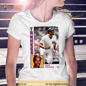 1984 Topps Baseball Dave Winfield Yankees Shirt