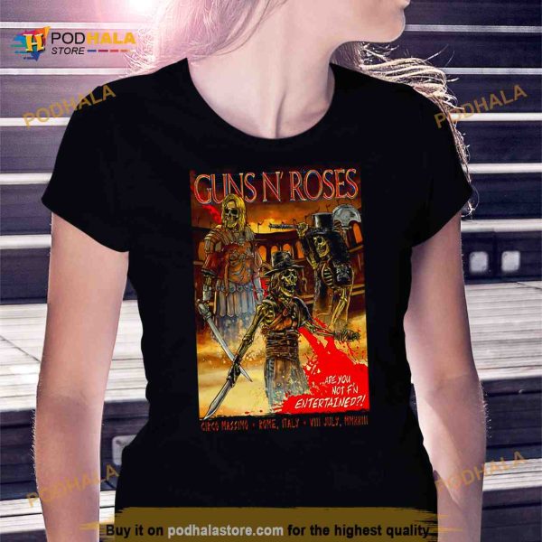 2023 Guns N’ Roses Rome Italy Event Shirt