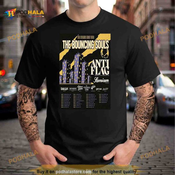 2023 The Bouncing Souls Ten Stories High Tour Poster Shirt