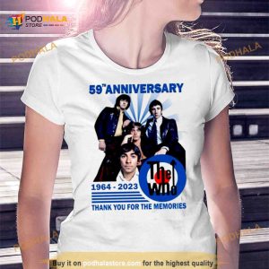 59th Anniversary 1964 – 2023 The WHO Thank You For The Memories Signature Shirt