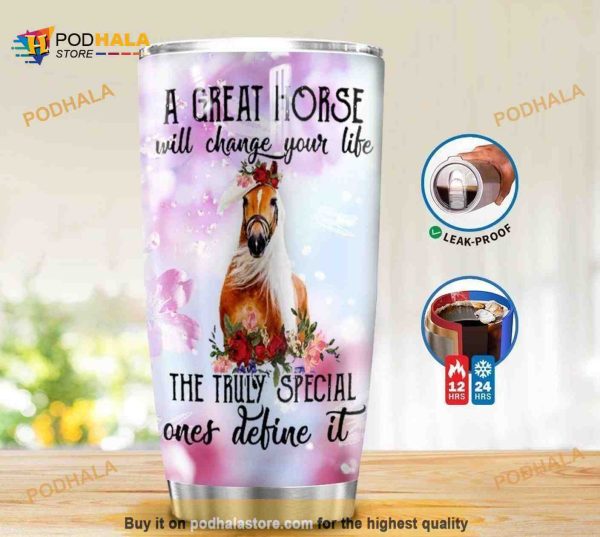 A Great Horse Gift For Lover Day Travel Tumbler All Over Print