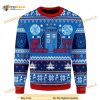 A Timey Wimey All Over Printed Christmas Funny Ugly Sweater