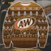 A&W Root Beer Christmas Ugly Wool Knitted Sweater