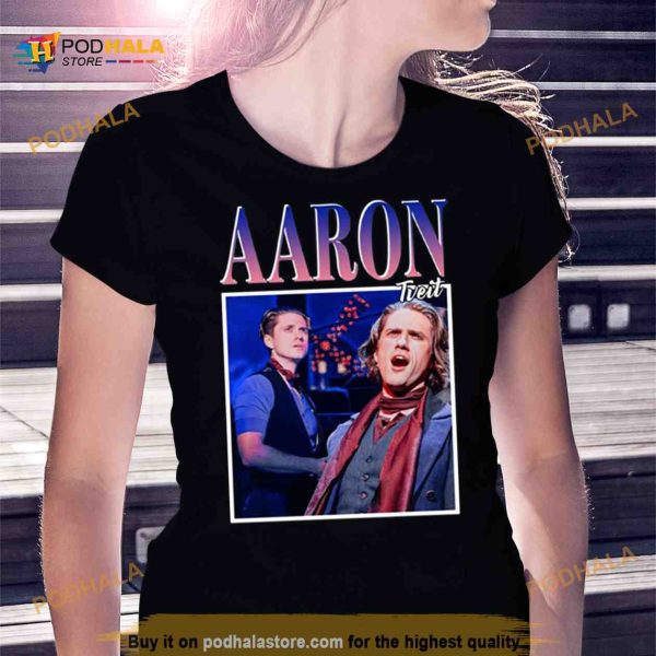 Aaron Tveit Collage Portrait Shirt
