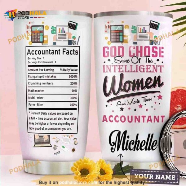 Accountant Facts Personalized Gift For Lover Day Travel Tumbler