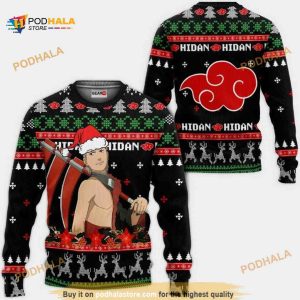 Akatsuki Hidan Naruto Anime Xmas Ugly Christmas Knitted Sweater