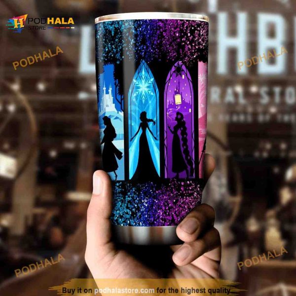 All Disney Princess Characters Art 104 Travel Tumbler