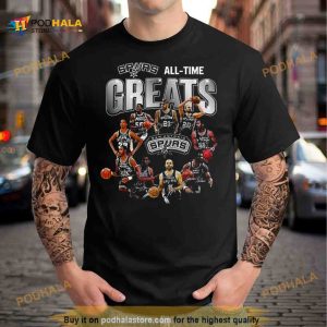 All Time Greats San Antonio Spurs Nba Shirt