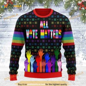 All Vote Matters 3D All Over Printed Funny Ugly Christmas Sweater