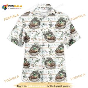 Aloha Baby Yoda Star Wars Funny Hawaiian Shirt, Beach Gift For Friend