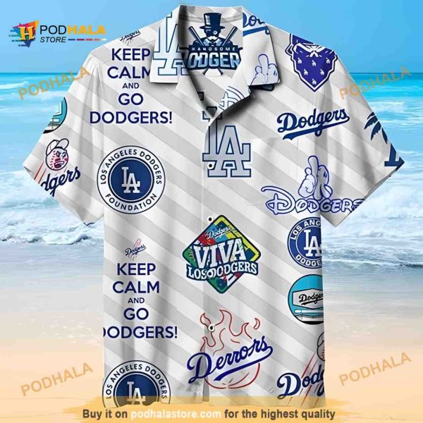 Aloha Keep Calm And Go Los Angeles Dodgers MLB Hawaiian Shirt