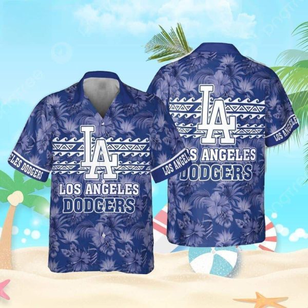 Aloha Los Angeles Dodgers MLB Hawaiian Shirt Hibiscus Pattern Baseball Fans Gift