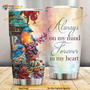 Always On My Mind Forever In My Heart Gift For Lover Day Travel Tumbler