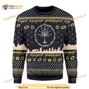Amazing Elvish Circle Gift For Xmas Party Ugly Christmas Sweater