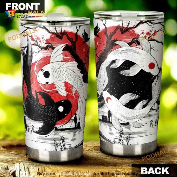 Amazing Koi Fish Stainless Steel Cup Travel Tumbler