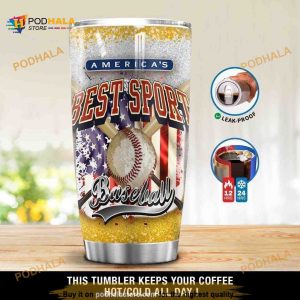 American Baseball Best Sport Stainless Steel Cup Travel Tumbler