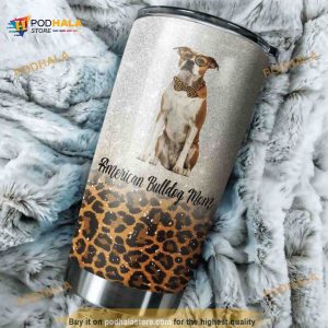 American Bulldog Dog Stainless Steel Cup Travel Tumbler
