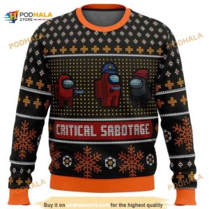 Among Us Critical Sabotage Ugly Sweater