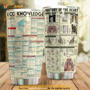 Anatomy Of The Heart Gift For Lover Day Travel Tumbler All Over Print