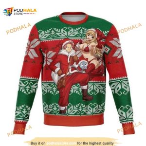 Anime Fairy Tail Christmas Ugly Wool Knitted Sweater