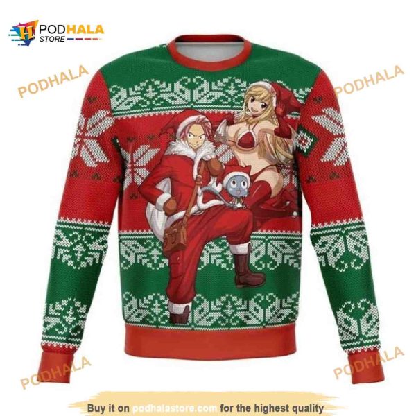 Anime Fairy Tail Christmas Ugly Wool Knitted Sweater