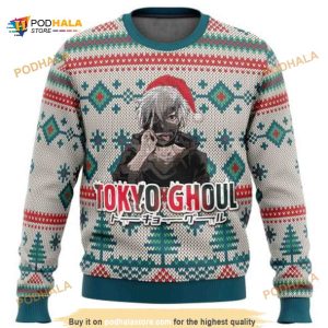 Anime Tokyo Ghoul Ugly Xmas Wool Knitted Sweater
