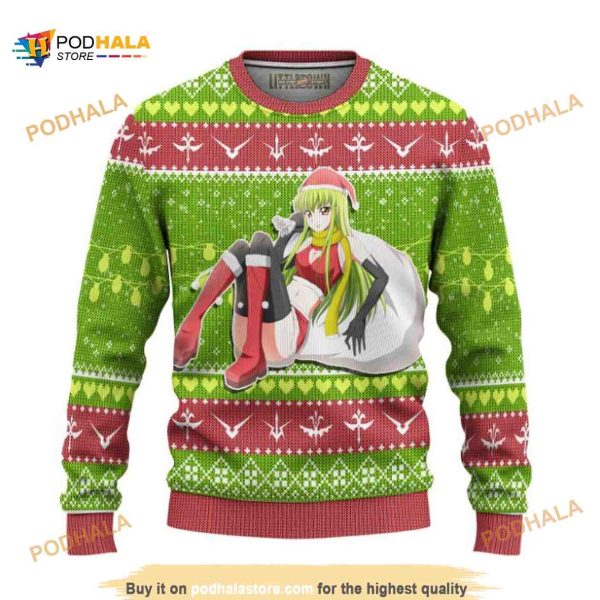 Anime Ugly Christmas Sweater Code Geass 3D