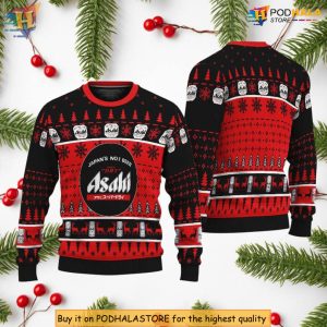 Asahi Super Dry Beer Ugly Xmas Wool Sweater