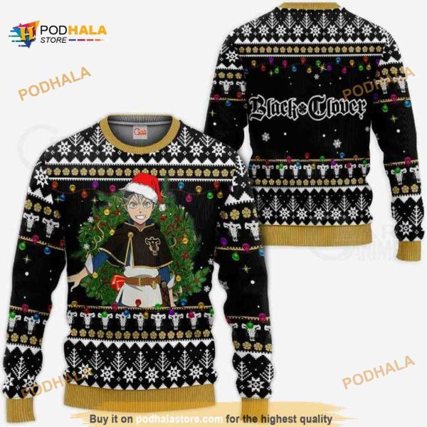 Asta Ugly Christmas Black Clover Anime Xmas Knitted Sweater