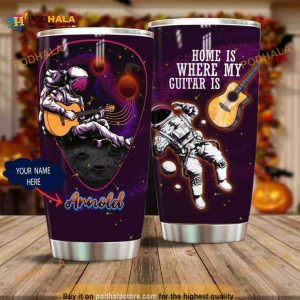 Astronaut Playing Guitar Personalized Gift For Lover Day Travel Tumbler