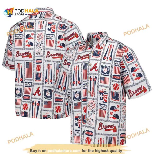 Atlanta Braves Hawaiian Shirt, MLB Aloha Shirt, Gift For Beach Lovers