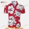 Atlanta Braves MLB Hawaiian Shirt 3D, Red Aloha Hibiscus Flower Pattern