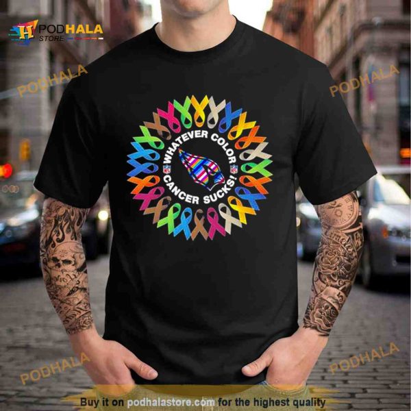 Atlanta Falcons whatever color cancer sucks nfl 2023 Shirt