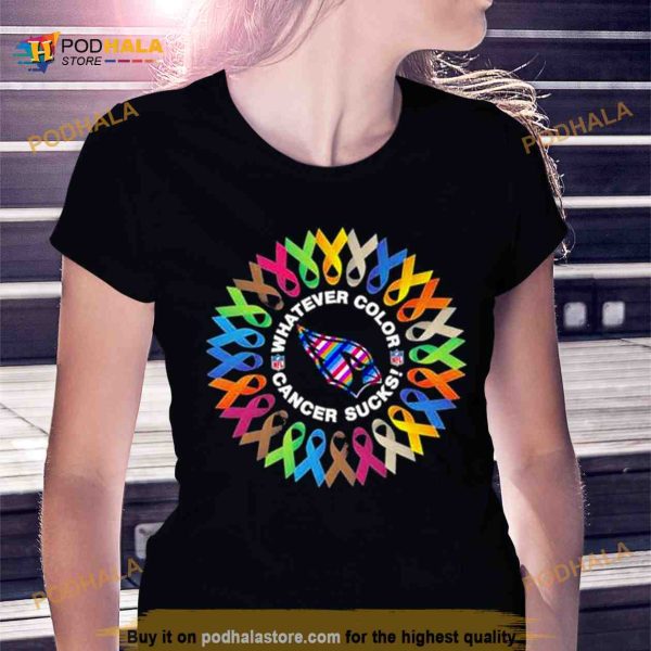 Atlanta Falcons whatever color cancer sucks nfl 2023 Shirt