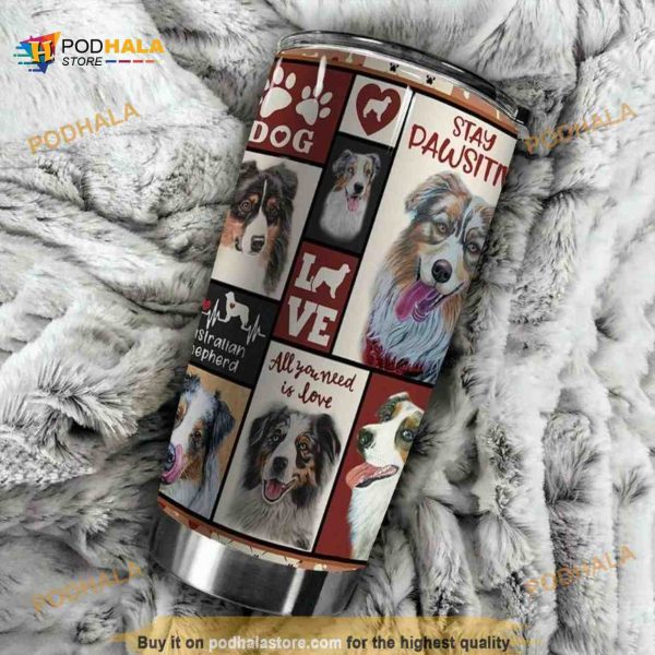 Australian Shepherd Gift For Lover Day Travel Tumbler All Over Print