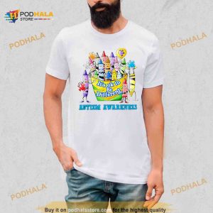 Autism Awareness Crayons its ok to be different Shirt