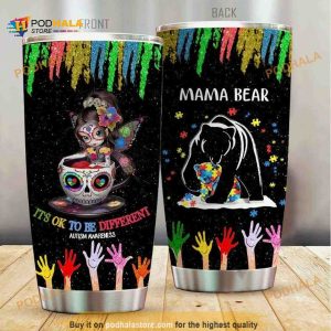 Autism It’s Ok To Be Different Stainless Steel Cup Travel Tumbler
