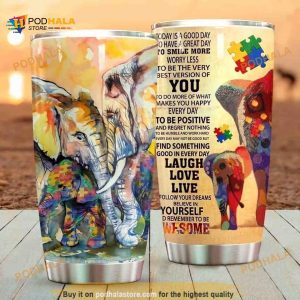 Autism Pat Stainless Steel Cup Travel Tumbler